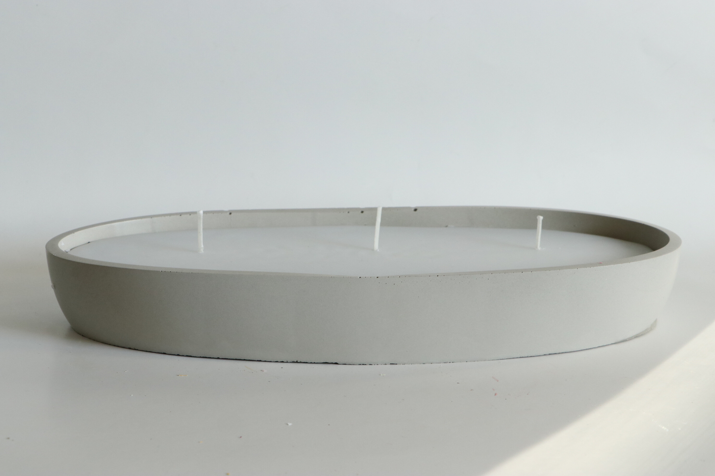 Concrete Dough Bowl Candle
