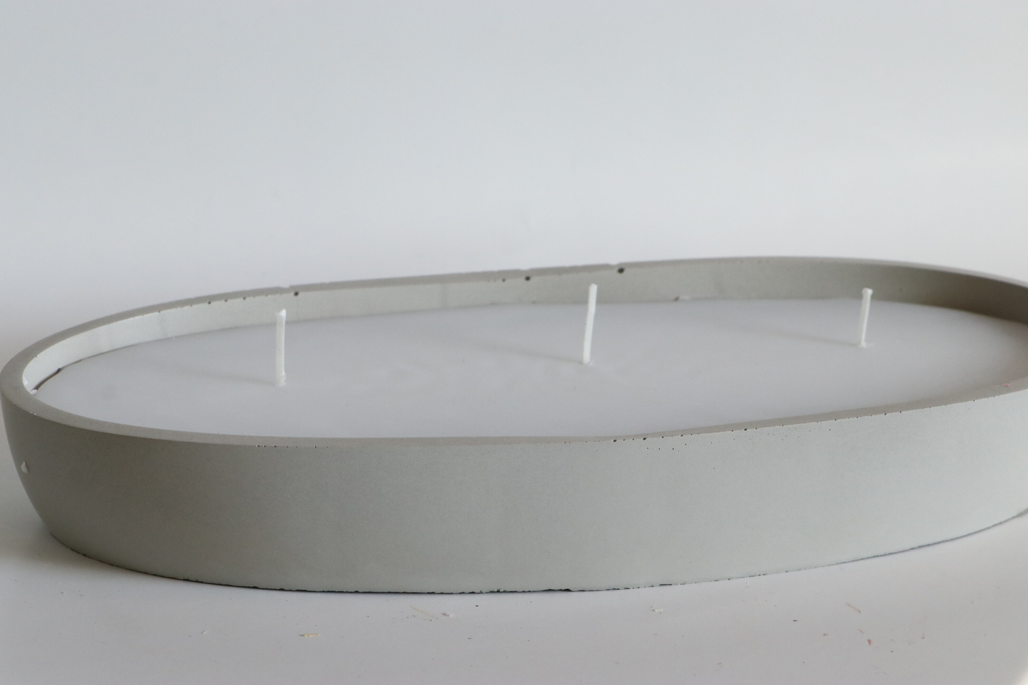 Concrete Dough Bowl Candle