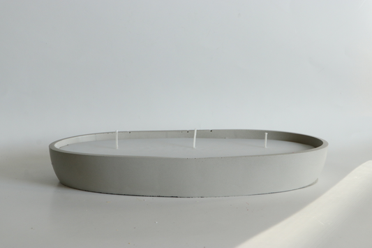 Concrete Dough Bowl Candle