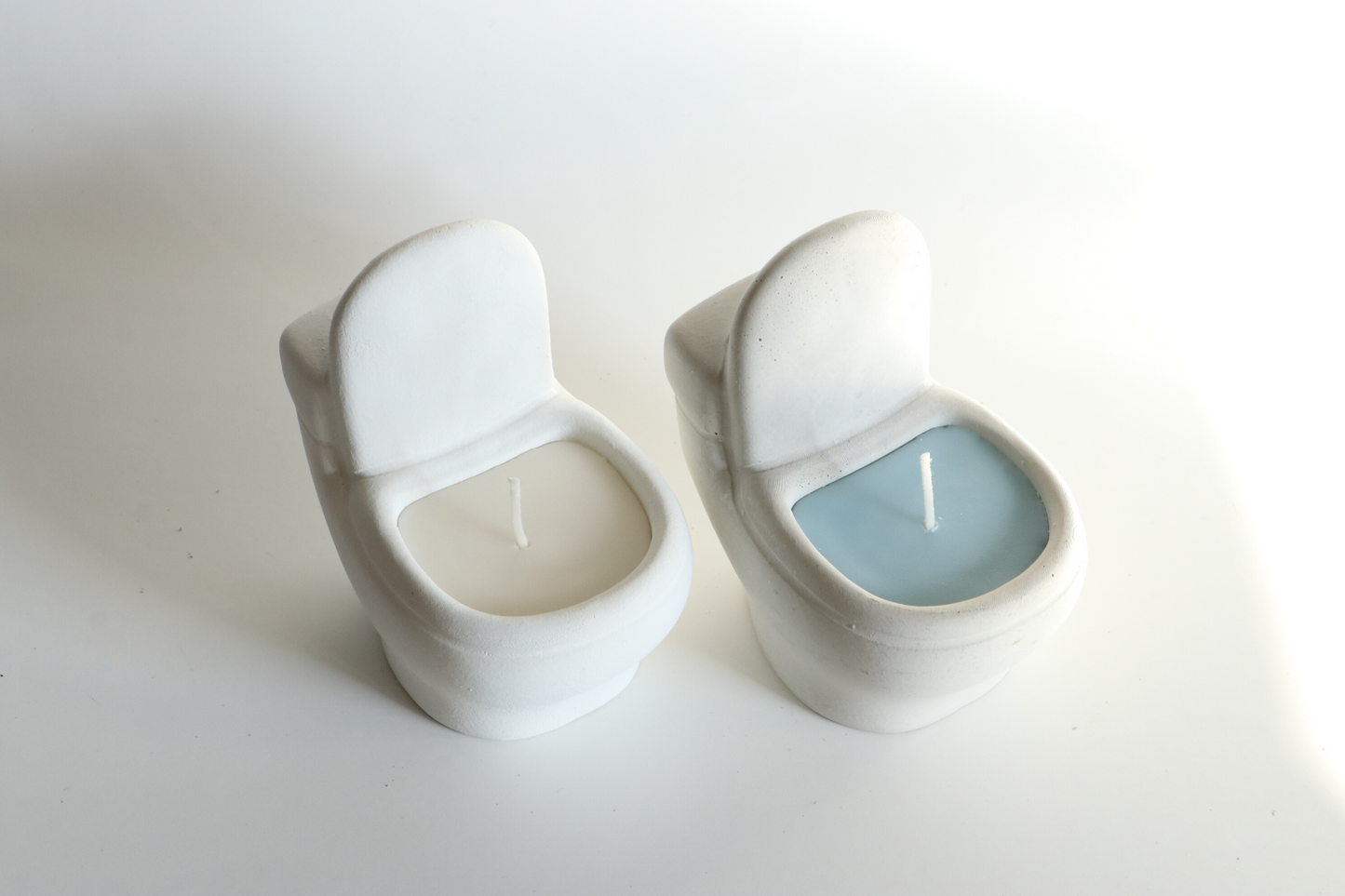 Toilet Bowl Candle - White