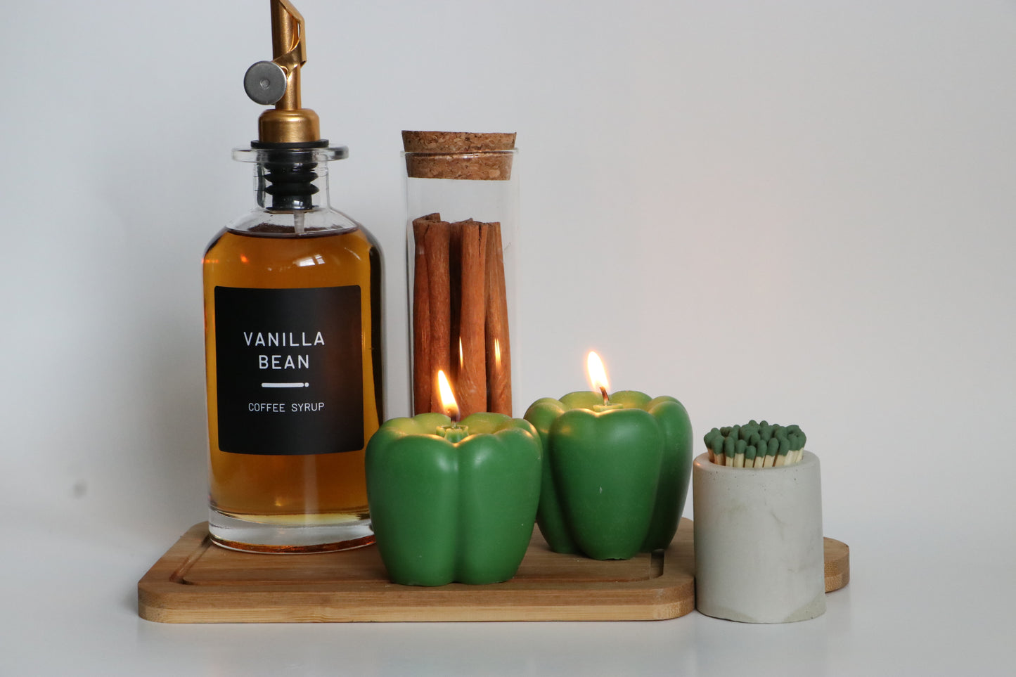 Bell Pepper Candles - Green