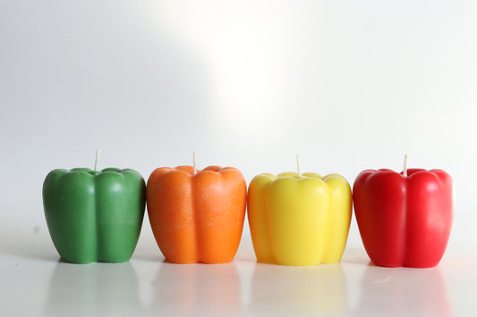 Bell Pepper Candles - Orange