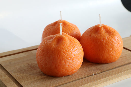 Orange Fruit Candles