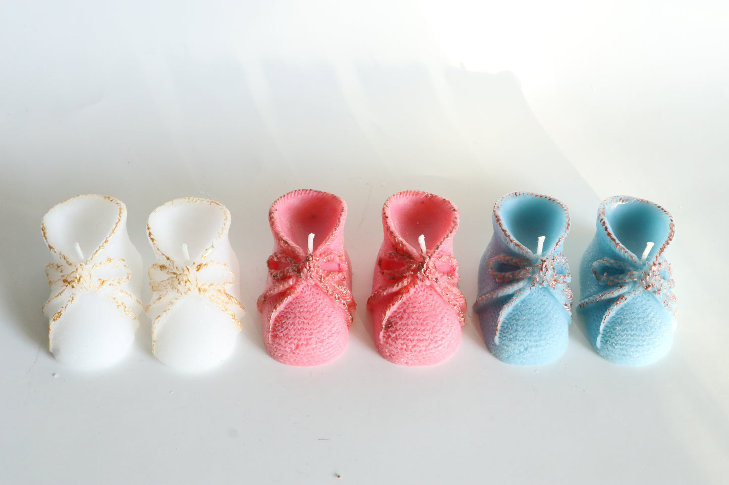 Baby Shower Candle Favors - Booties