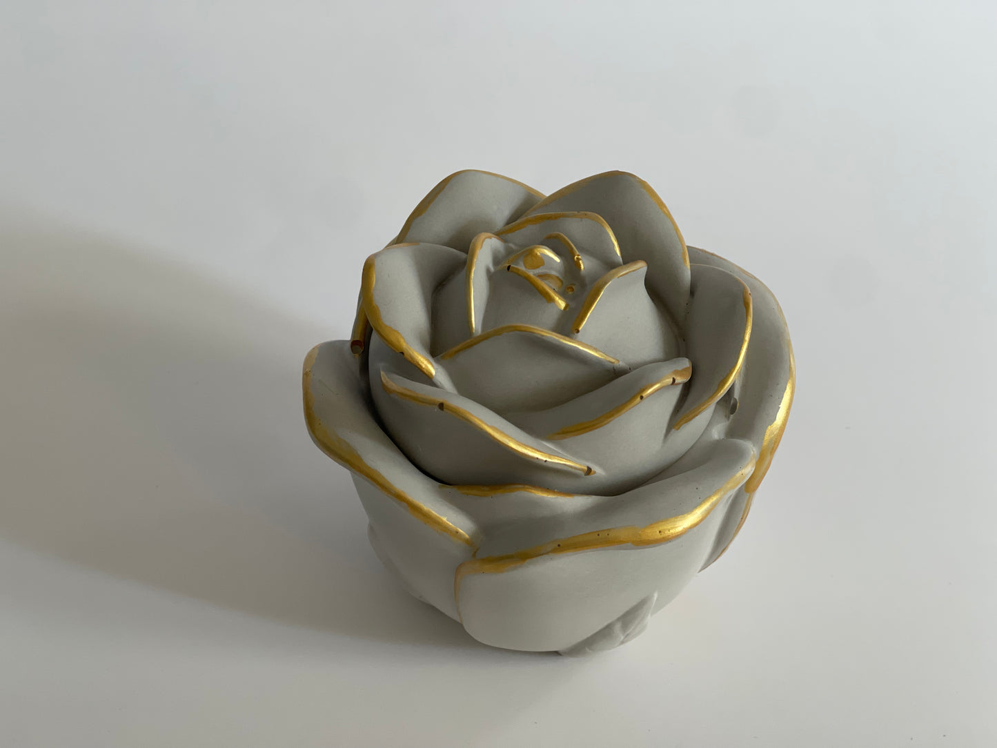 Concrete Rose Candle