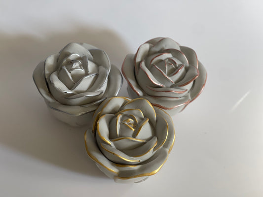 Concrete Rose Candle